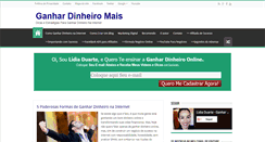 Desktop Screenshot of ganhardinheiromais.com.br